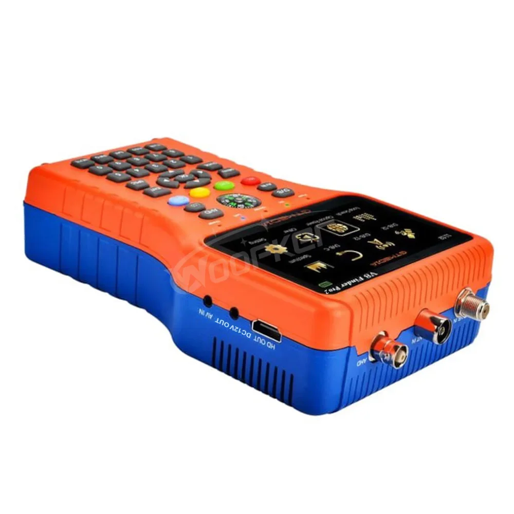 Woopker V8 Finder Pro 2 Satellite Locator DVB-S2 DVB-T2 DVB-C AHD H.265 Tester Sat Finder TV tuner