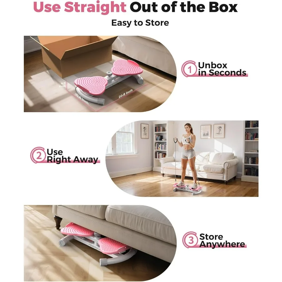 Waist Twister Machine, Noiseless Ab Twister Board for Core Strength, Slim Waist and Toned Abs, Waist Twisting Machine for Home G