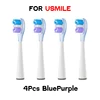 4/6pcs Metal Free Toothbrushes Head Suitable for USMILE all Series Models Vacuum Packaging Fading Bristles 1