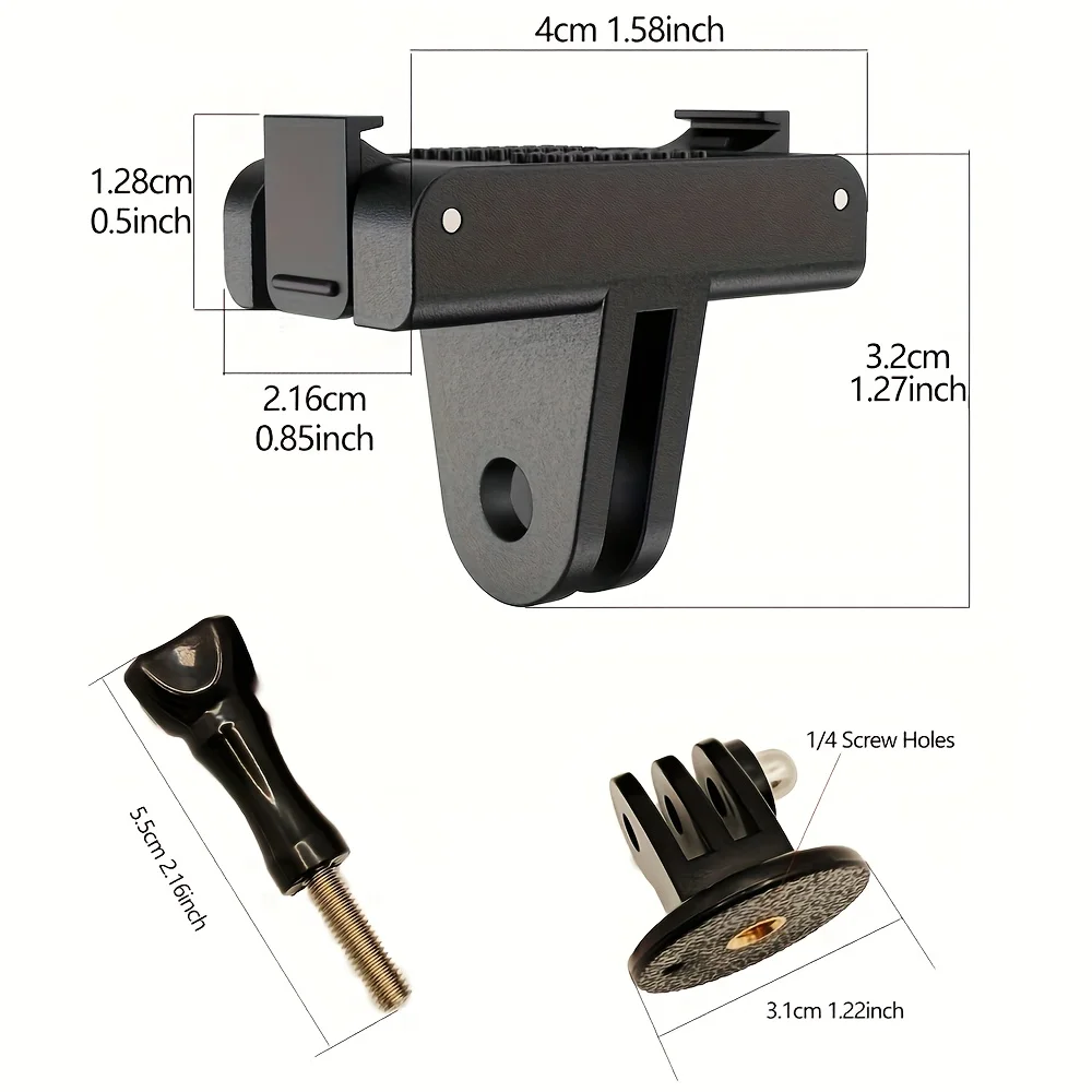 OSMO 360 Action 5/4/3 Magnetic Quick-Release Adapter with Screw & Tripod Mount for DJI Osmo 360 Action 5 PRO 4 3 Action Camera