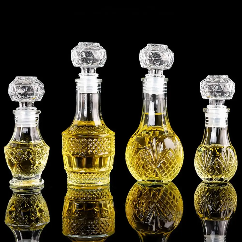 Mini Glass Spirit Decanter 50ml Transparent Lead Free