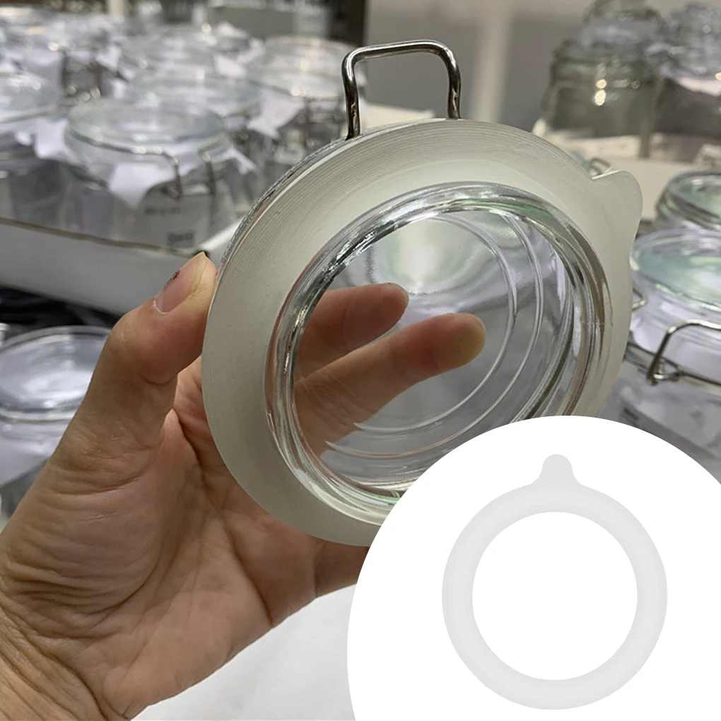 5/10pcs Gaskets Silicone Jars Food Replacement Airtight Leak-Proof Rubber Sealing Fasteners Household Home for Canning