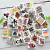 10pcs New Mini Printed Silicone Beads Food Grade Baby Toy Pacifier Chain For Jewelry Making DIY necklace Accessories 1