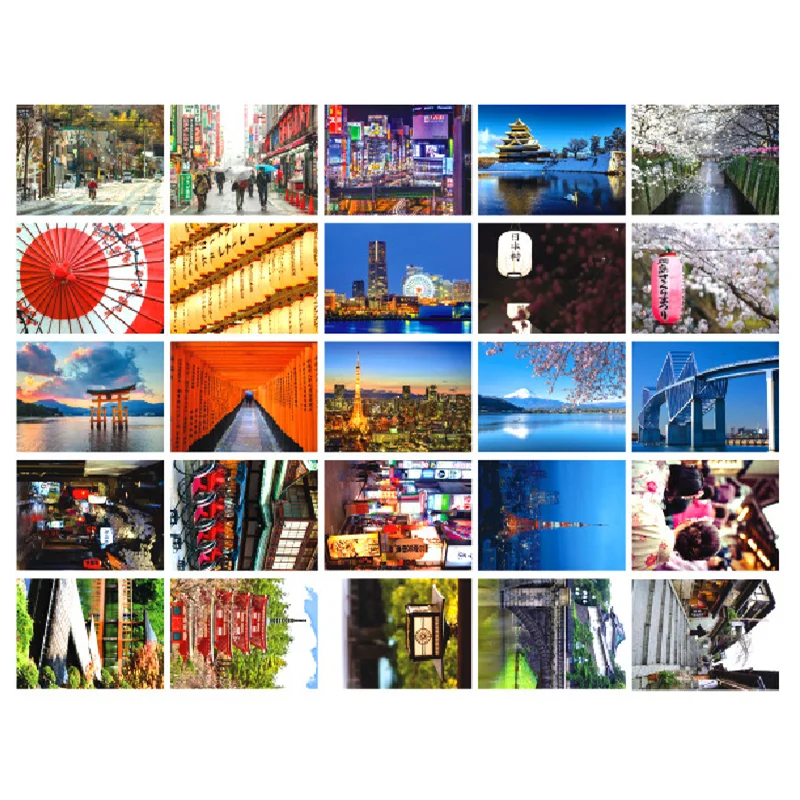 

Tokyo Landscape Postcard HD Photography Gift Greeting Card Creative Home Background Wall Stickers DIY Wish Wall Decoration
