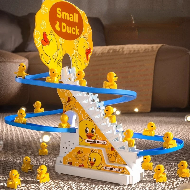 

Duckling Climb Stairs Exquisite Workmanship Accompany Children Kawaii Animal Best Gifts for Friends on Birthday Festival Party