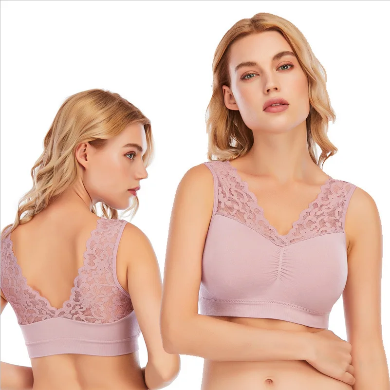 Women's Bra Seamless Bra Breathable Underwear Wireless Beauty Back