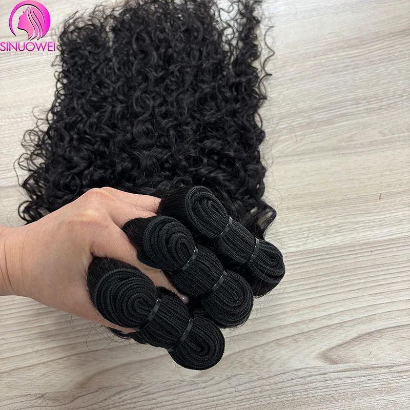 12A Burmese Water Wave Bundles Human Hair Bundles Unprocessed Virgin Natural Wet and Wavy Human Hair Extensions