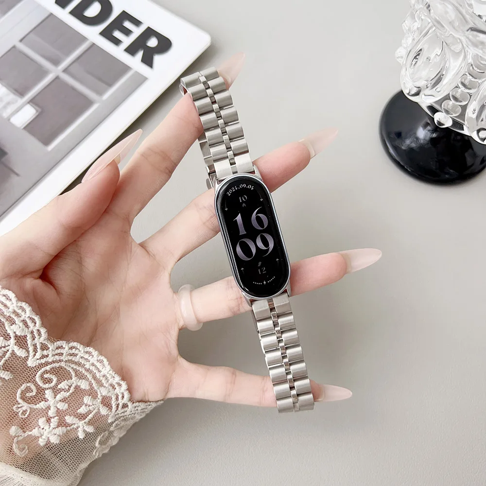 Elegant Stainless Steel Smart Band Wrist Bracelet