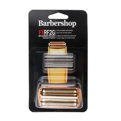 Professional Barber Shaver Double Replacement Foil and Blade Set (Rose Gold)