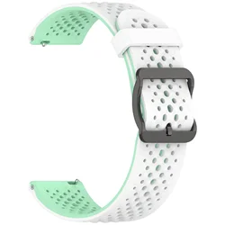 Durable Silicone Watch Band - 20mm/22mm Strap - 20mm Universal (White Duck Green)