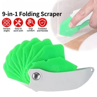 Lot de 2 Spatules Professionnelles 9-en-1 pour l'Application et le Retrait de Mastic, Silicone et Joint de Carrelage, Outil de Calfeutrage 1