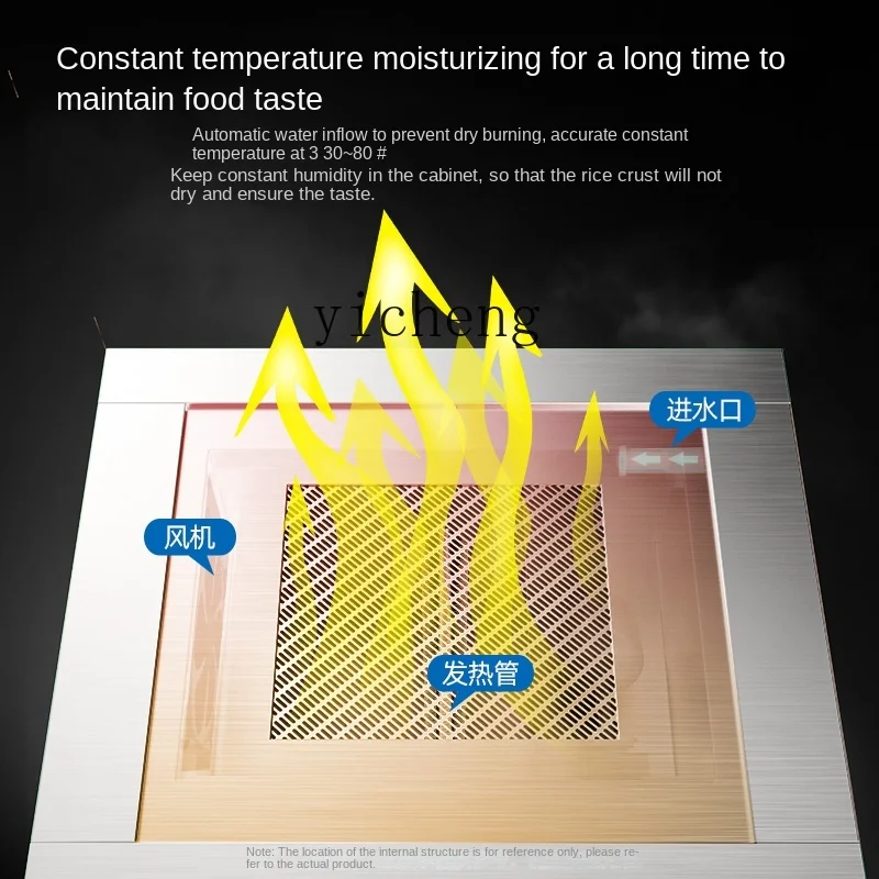 Tqh Intelligent Commercial Heated Display Cabinet Automatic Rice Cooker Large Capacity Electric Food Box