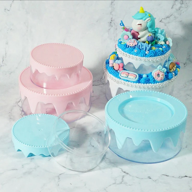 판타지 달콤한 크림 케이크 상자 수제 DIY 보관 상자, 어린이 가정 배아 생산..