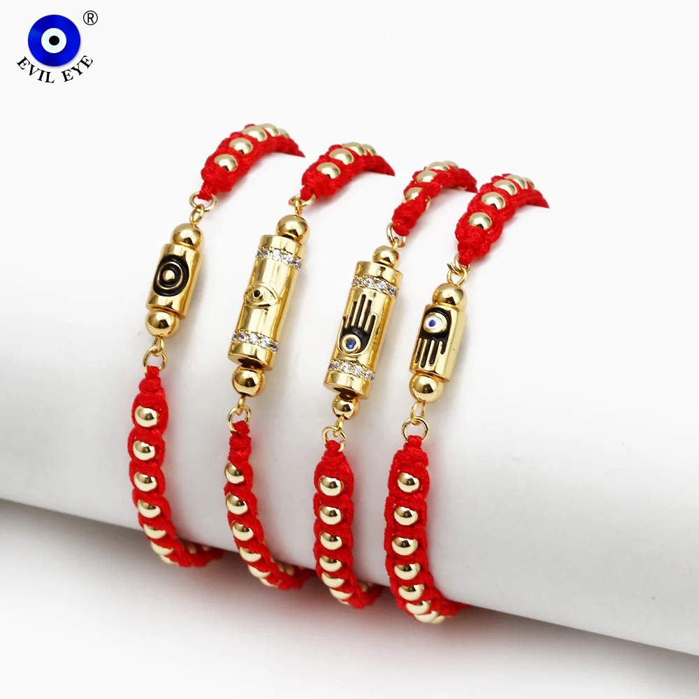 Red Bracelets Evil Eye Copper Charm Bracelet Copper Jewelry