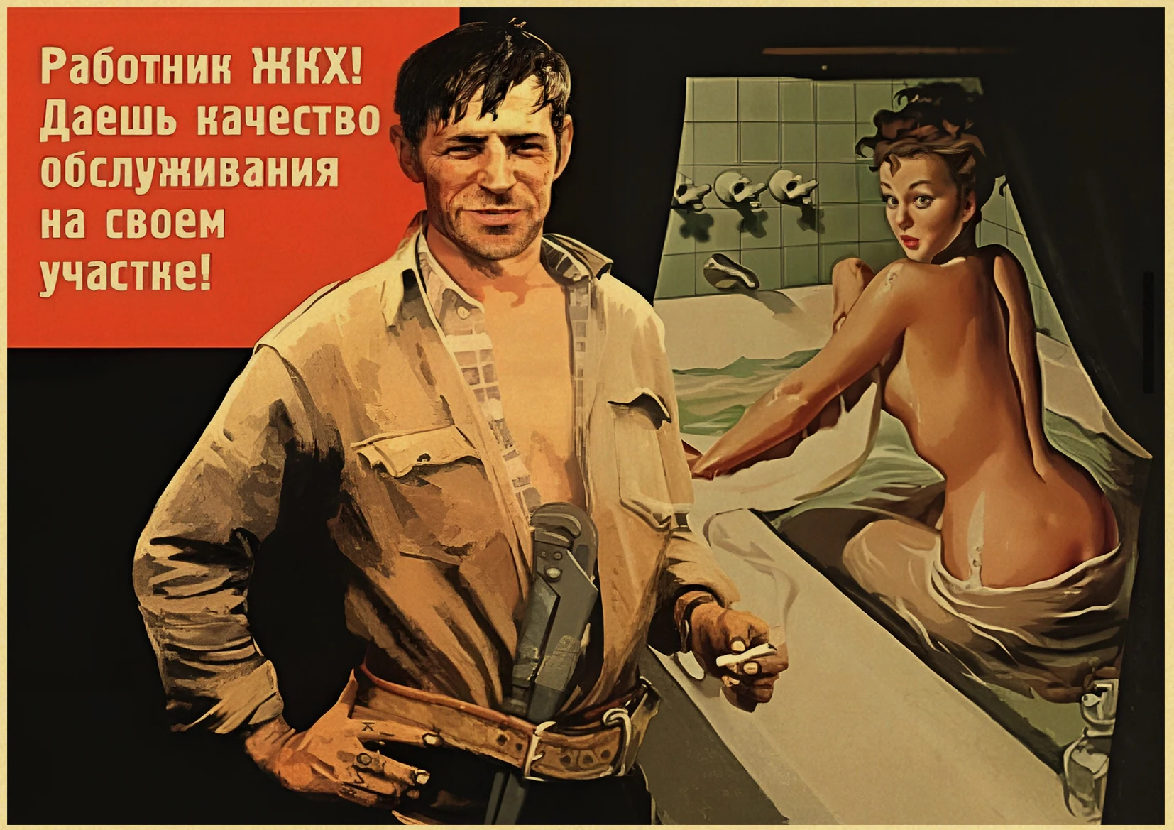 Vintage Stalin Ussr Cccp Poster Poster Aesthetic Prints And Posters Wall Art Retro Painting Home Room Cafe Club Dorm Wall Decor Peckshirt