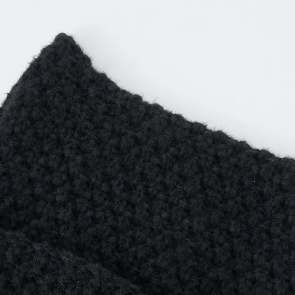 Y2K Harajuku Punk Gothic Knitted Cat Ear Little Devil Hat Millennium Women Kawaii Designer Winter Handmade Beanie Female Caps 2