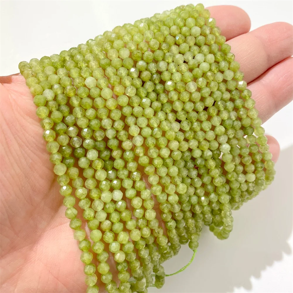 Faceted Black and White Natural Gemstone Spacer Beads