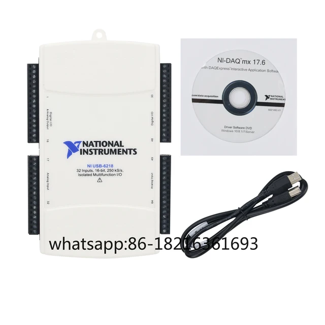 USB-накопитель данных USB-6218 DAQ 779678-01 32 входа 16 бит KS/s заменяет оригинальный для NI 1