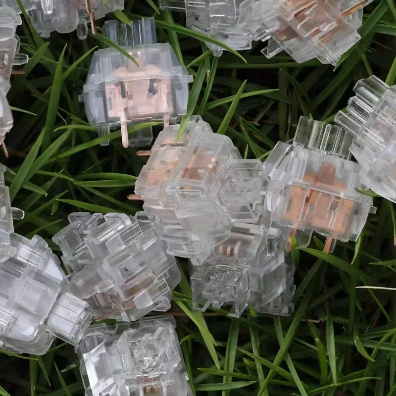 OFF STUDIO Outemu Ice Snow Switch Silent Linear Switches 40g 5 Pins Transparent Mechanical Keyboard Switches Replace TTC Frozen