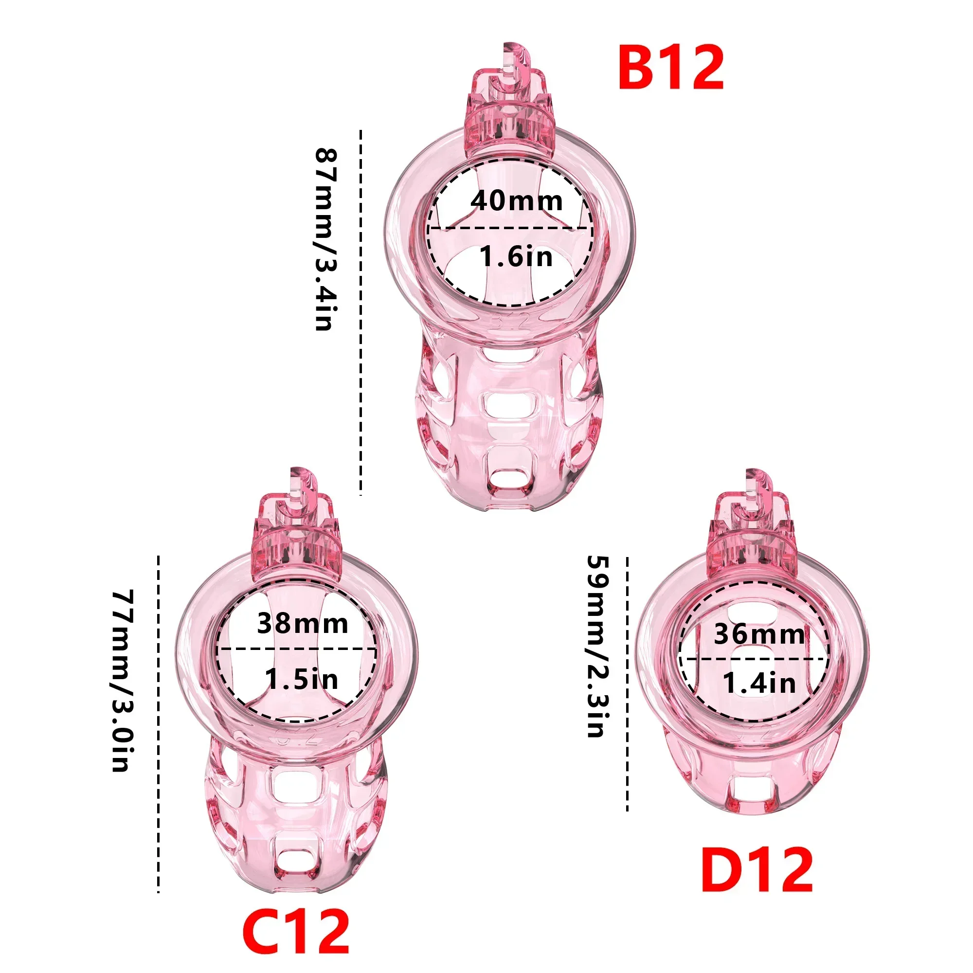 Cobra Chastity Cage Penis Abstinence Bondage Cock Cage with 6 Size Rings Catheter Sissy Gay Male Sex Toys 18 penis chastity cage,chastity lock sex toy