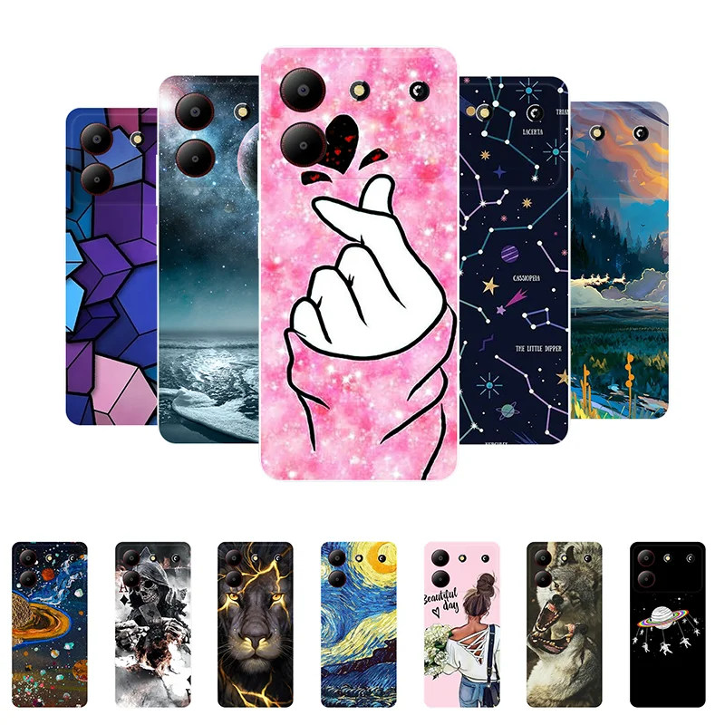 Case For ZTE Blade A54 Cover A 54 Soft Silicone Cute Back Case