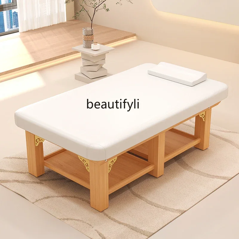 

Facial Bed Massage Couch Physiotherapy Bed Solid Wood Massage Bed for Beauty Salon