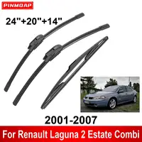 1/2/3/4/6PCS Car Wiper For Renault Laguna 2 Estate Combi 2001-2007 Front Rear Wiper Blades Brushes Cutter Auto Accessories 2006 1