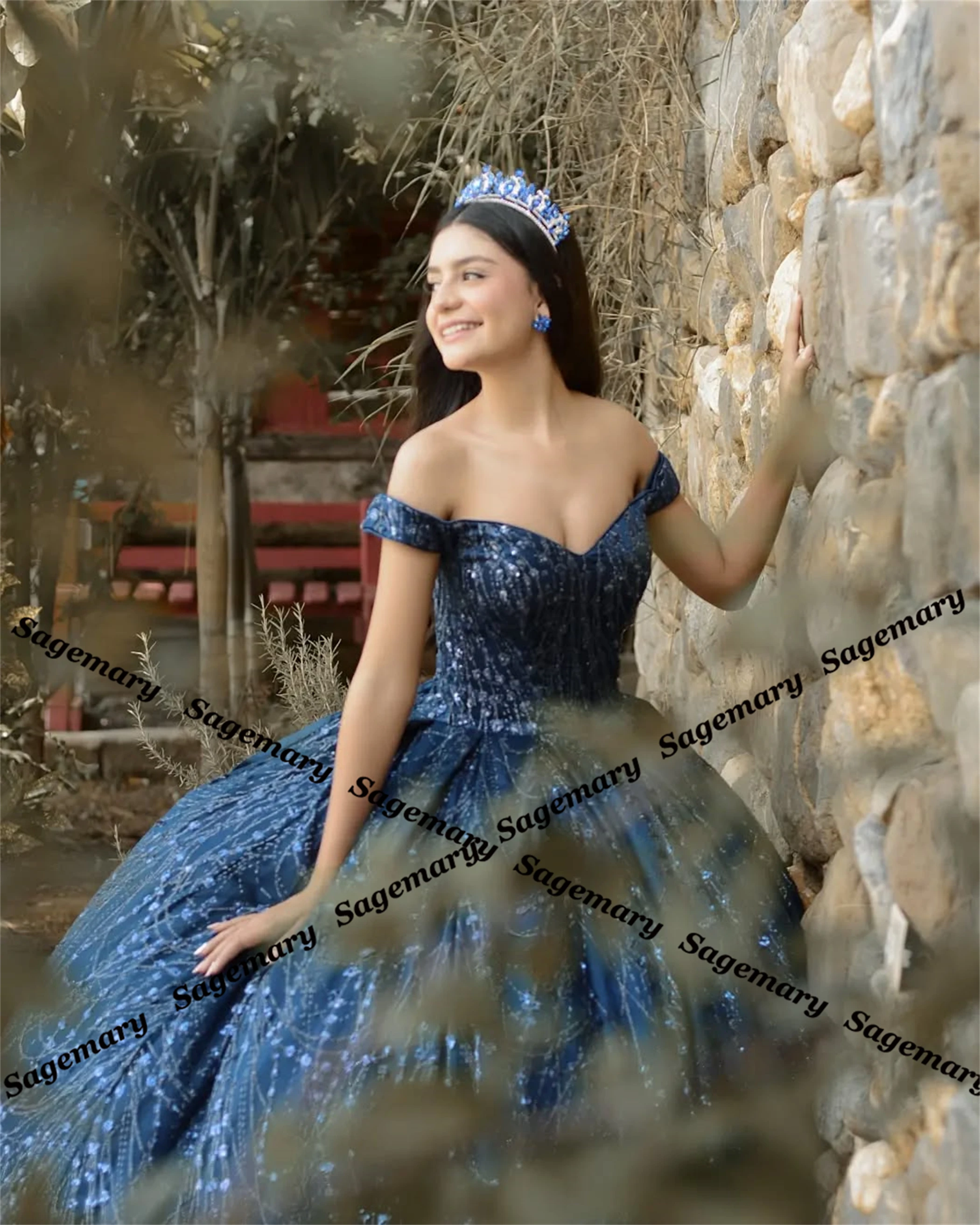 Sagemary    ڸ Quinceanera 巹 ڸ   ø Pleat Vestidos De 15 Customized