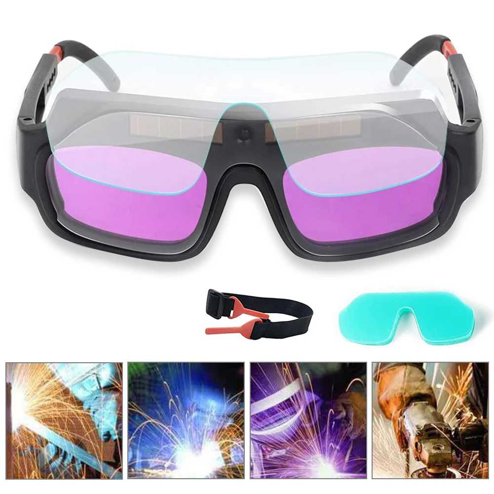 Automatic Darkening Dimming Welding Glasses Antiglare Spectacles Argon