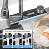 Stainless Steel Kitchen Sink Waterfall Multifunctional Vegetable  Dishwashing Basin Extra Large Single Slot With Knife Holder 2