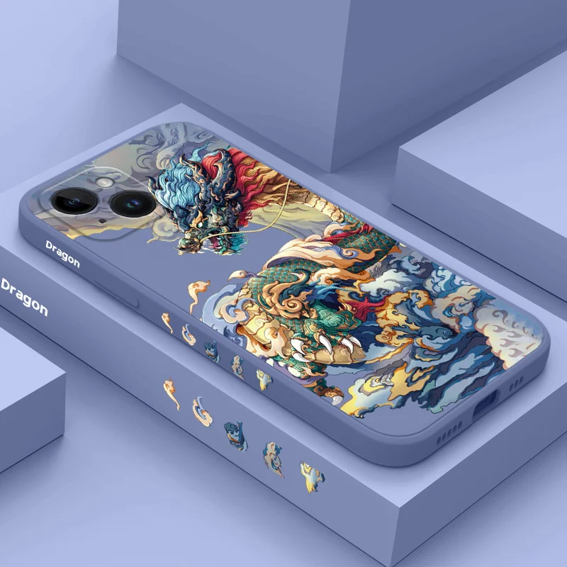 Фото Чехол Dragon Soars для телефона iPhone 15 14 13 12 11 Pro Max Mini X XR XS SE2020 8 7 Plus 6 6S Plus, чехол №1