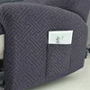 4Pcs/set Jacquard Recliner Sofa Cover Stretch Armchair Slipcovers Solid Color Non-Slip Couch Slipcovers for Home Office Decor 3