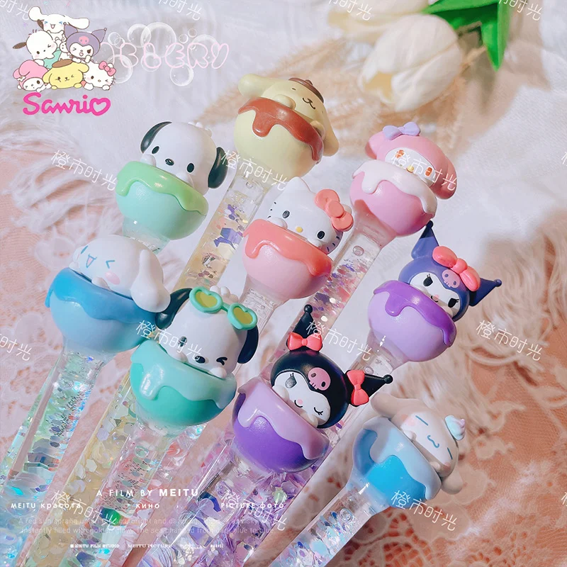 

Authentic Sanrio Carving Knife Pen Japanese Original Ice Cream Quicksand Pen Knife Artist Hand Account Replaceable Blade Design