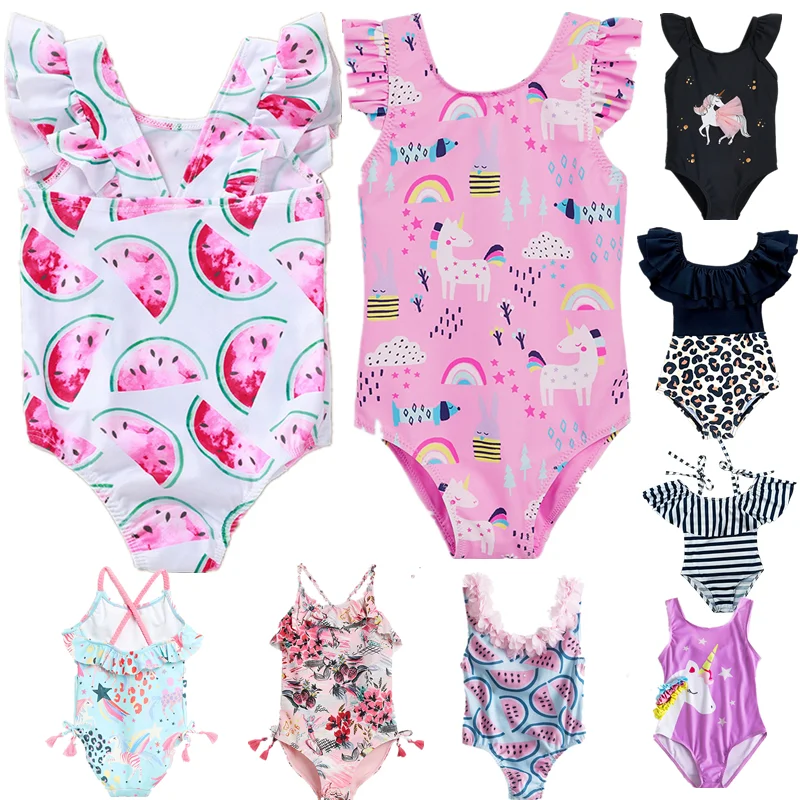 Summer Baby Girl Bikini 2023 Kids OnePiece Swimwear Baby Girls Bathing