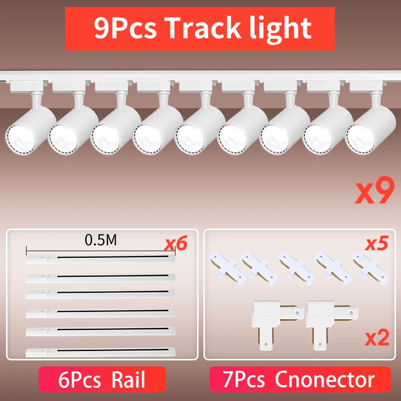 9Pcs White Body-Set