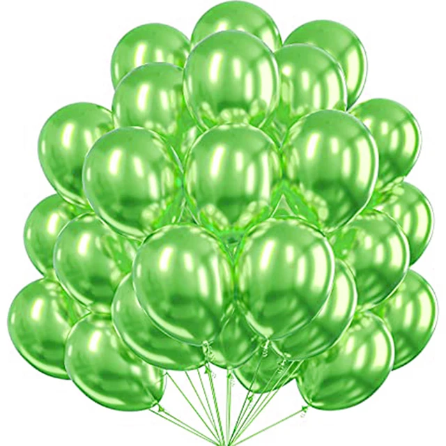 12 pouces couleur métal thème confettis rond Latex ballon or argent Latex Ballon anniversaire mariage fête d'anniversaire décors Globos 3