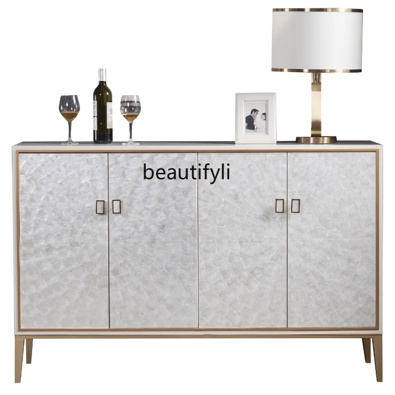 

American Shoe Cabinet Modern Minimalist Entrance Cabinet Light Luxury Home Curio Cabinet Living Room Meal Side TV Cabinet