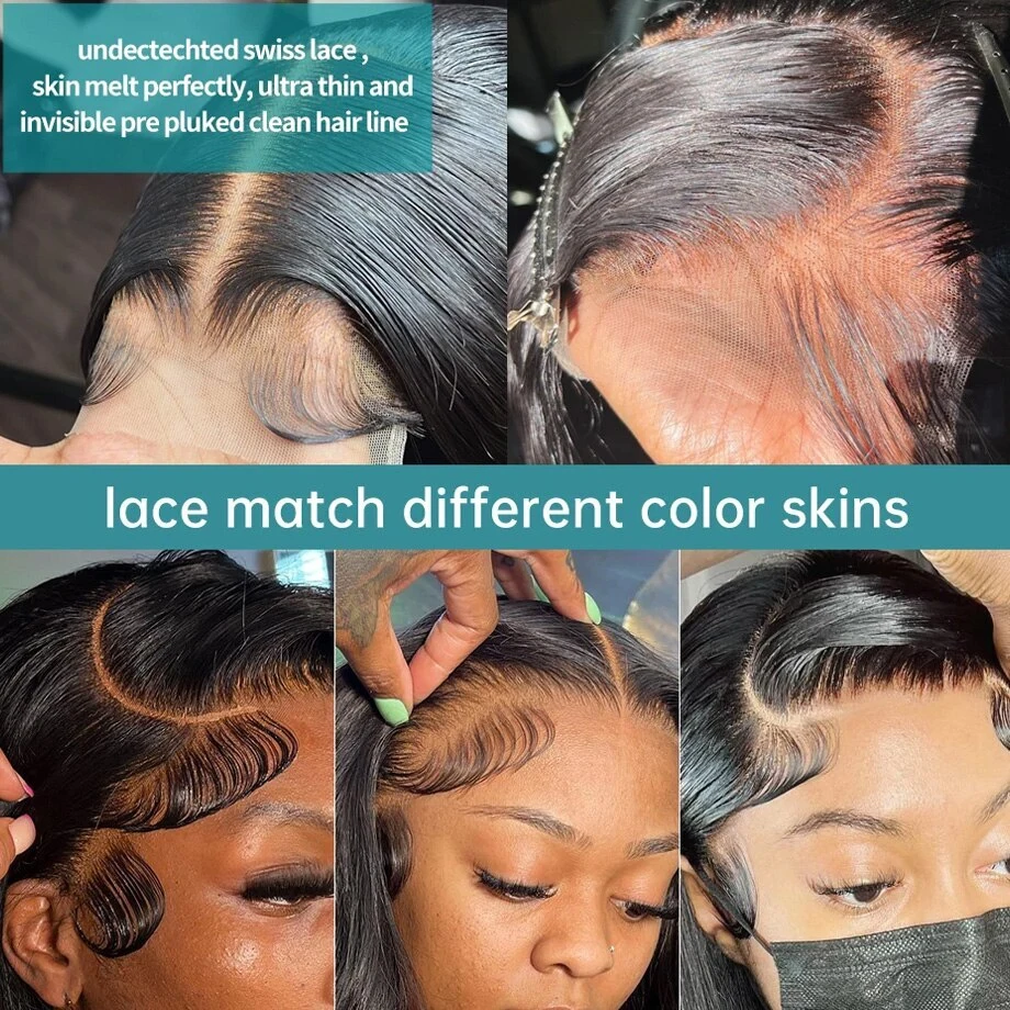 34 32In Body Wave Human Hair Lace Frontal Wigs 13x4 13x6 Transparent Lace Front Wig For Women 6x4 5x5 Glueless Wig Human Hair - Image 6