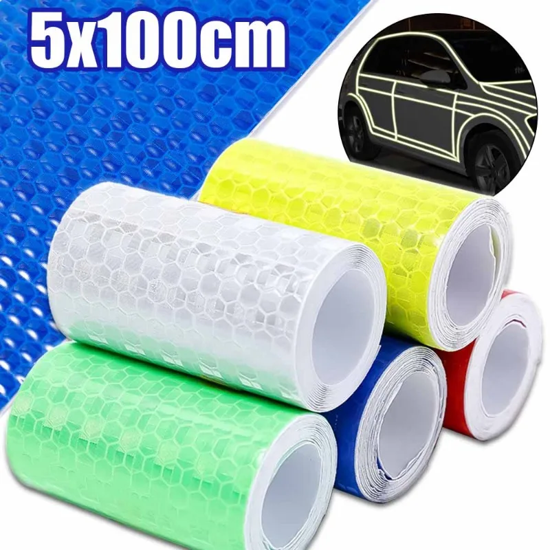 

Car Anti-collision Reflective Strips Automobile Motorcycle Electric Vehicle Night Driving Safety Signs Waterproof Warning Strips