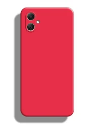 Enhanced Liquid Silicone Rubber Shockproof Bumper Back Cover Case - Galaxy A06 4G (Red)