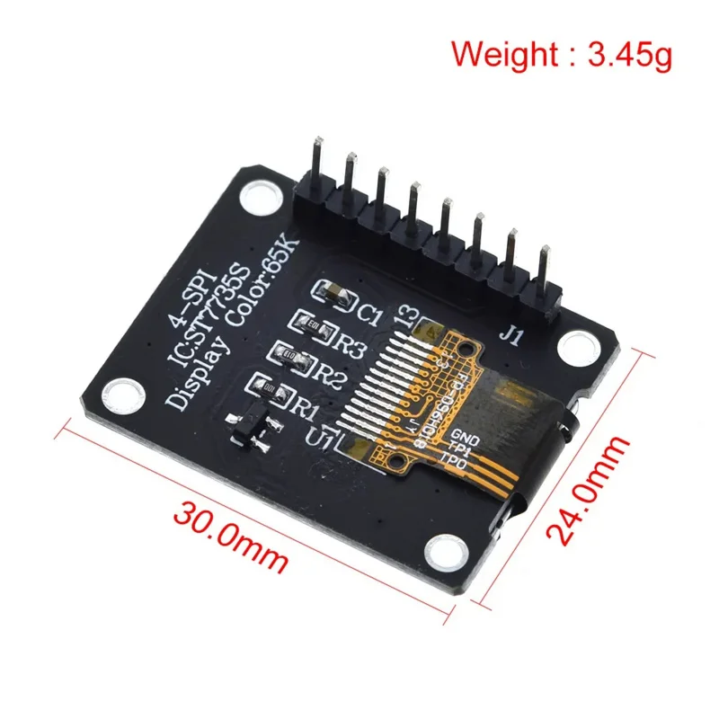 TFT ÷ Ƶ̳ Ǯ ÷ LCD , ST7735 ̺ IC 80x160 (OLED ƴ), 0.96 ġ, 1.3 ġ IPS 7P SPI HD 65K