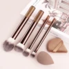 6PCS Professional Makeup eggs and powder puffs Combination Set Soft Hair Professional Makeup Brush