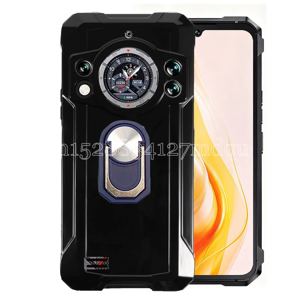 Shockproof Ring Holder Kickstand Case - Soft TPU Cover