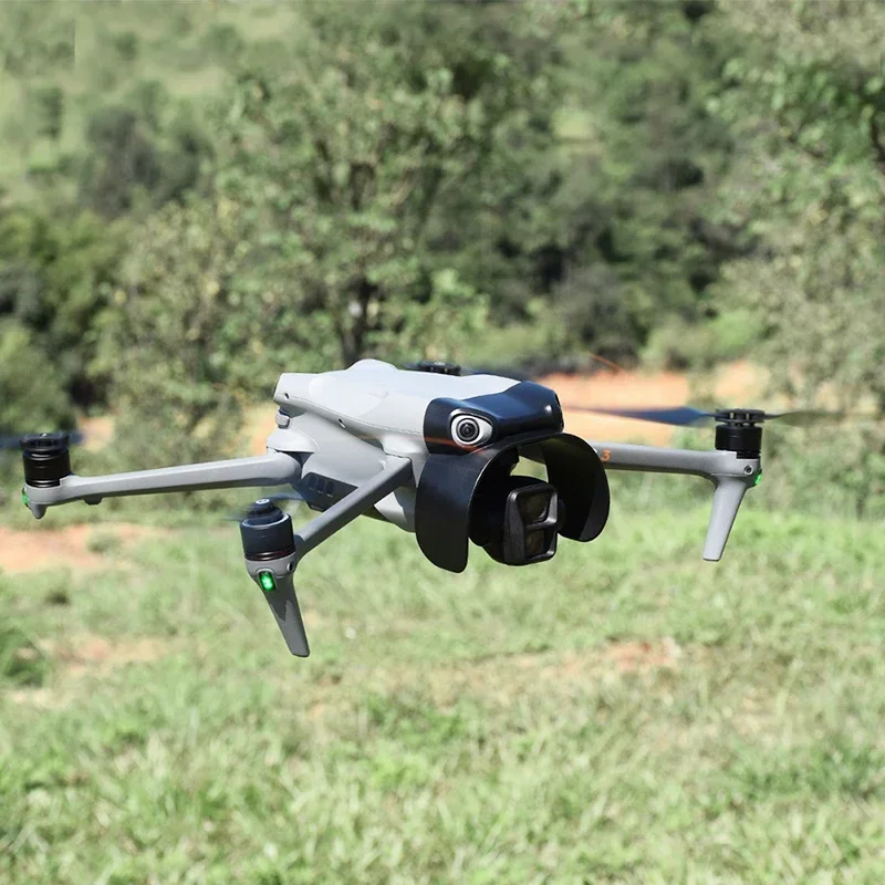 DJI AIR 3 Drone 용 눈부심 방지 렌즈 차양 후드 렌즈 캡 커버에 오는 산란광 방지 AIR3 짐벌 가드 액세서리