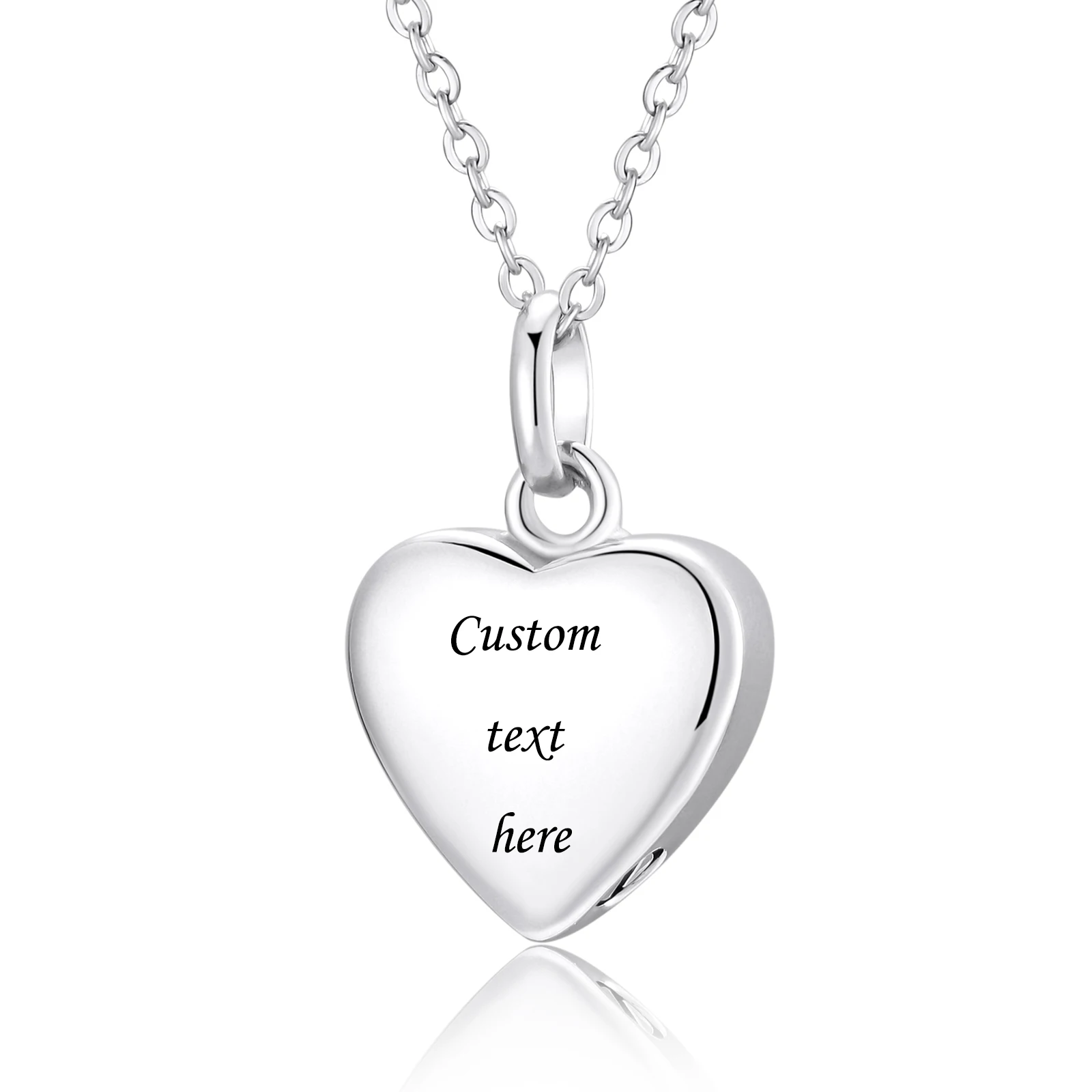 Minicremation Collana Urna Per Ceneri Animale Domestico Con Impronta Zampa, In Acciaio Inox 316L, Con Imbuto E Perno, Regalo Commemorativo
