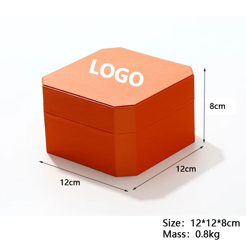 Watch Storage Box Fashionable Flip Cover Octagonal Box Watch Case Organizer Provide Free Personalized Services Display