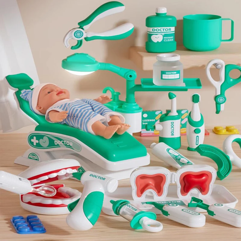 Doctor Toy Set Kids Role Playing Toy Simulation Medical Children Scene Game Dentist Nurse Tools Medical Institution Gifts