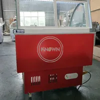 Ice Cream Display Freezer Commercial Mini Ice Cream Display Refrigerator Stainless Steel Cover Glass 1