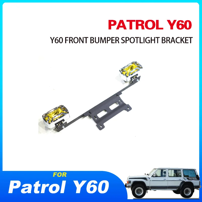 Staffa Per Faretto Paraurti Anteriore Per Nissan Patrol Y60 Staffa Per Faretto Targa Nissan Patrol Y60 Lampada