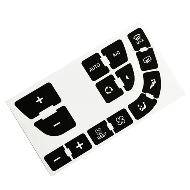 Car Vinyl A/c Button Repair Decal Stickers For C4 For Grand For Picasso Air Conditioner Panel Repair Button Stickers Accessories 3